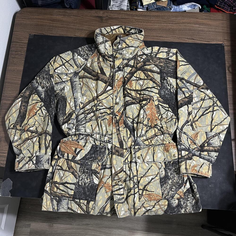 Vintage Cabela's Outdoor Gear Parka Goretex Jacket Skyline Camo Canvas Hunting